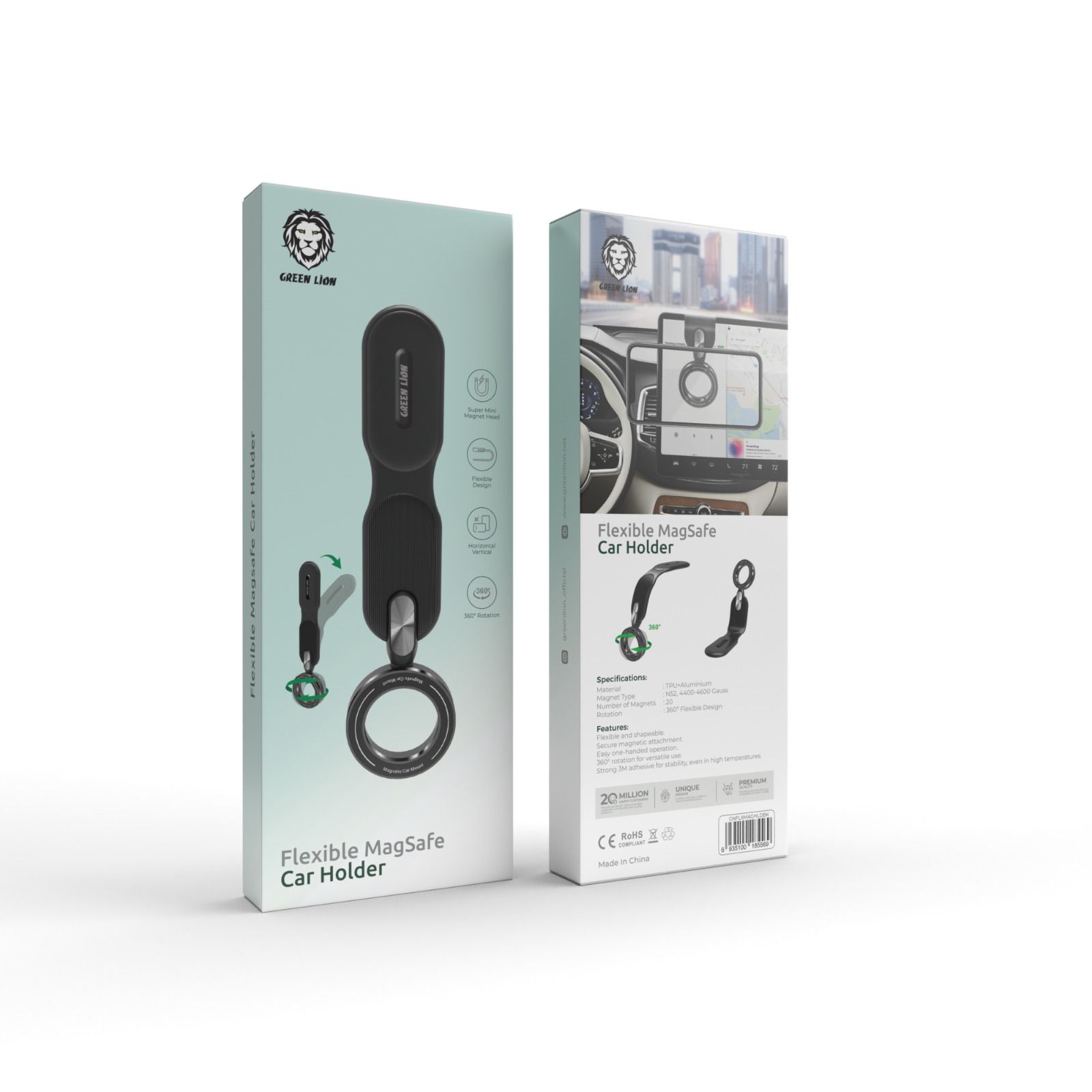 نگهدارنده مگ سیف دار ماشین فلکسیبل گرین